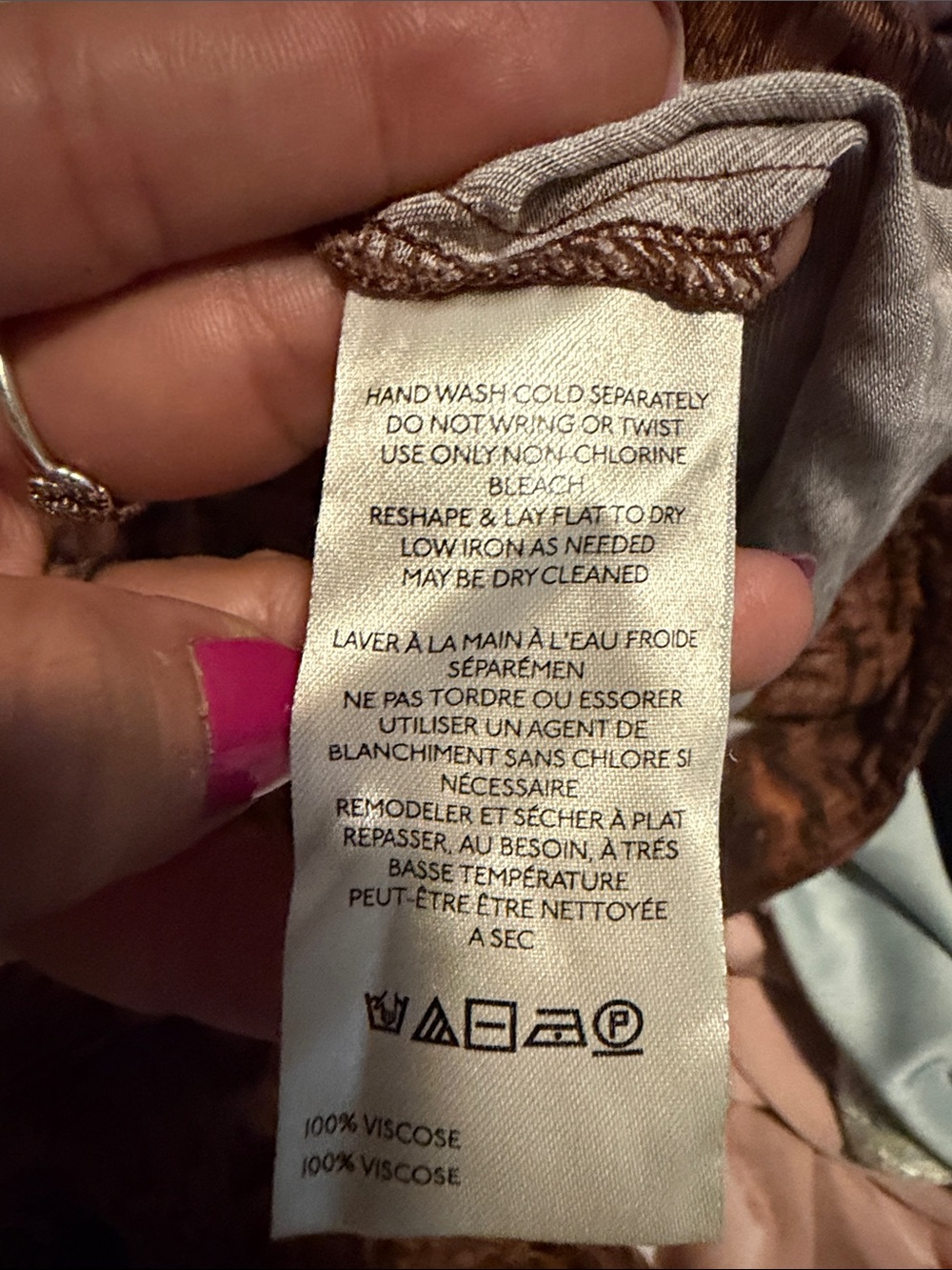 Anthropologie Brown Printed Wide-Leg Cargo Trousers - Picture 12 of 15